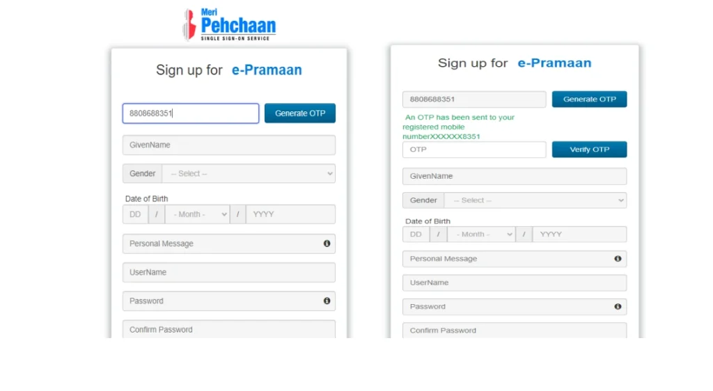 sign up on mere phenchan e praman